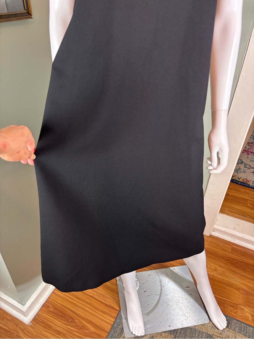 Vintage Y2K KORS Michael Kors Minimalist Turtleneck Midi Shift Dress Wool Blend - Picture 5 of 11